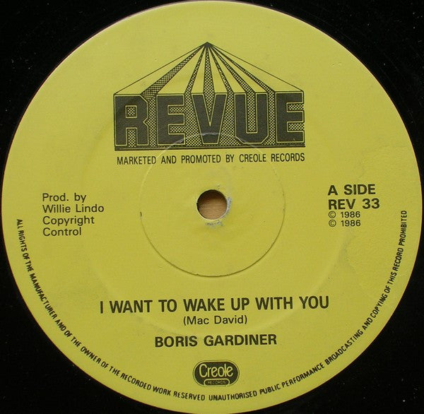 Boris Gardiner : I Want To Wake Up With You (12", Single)