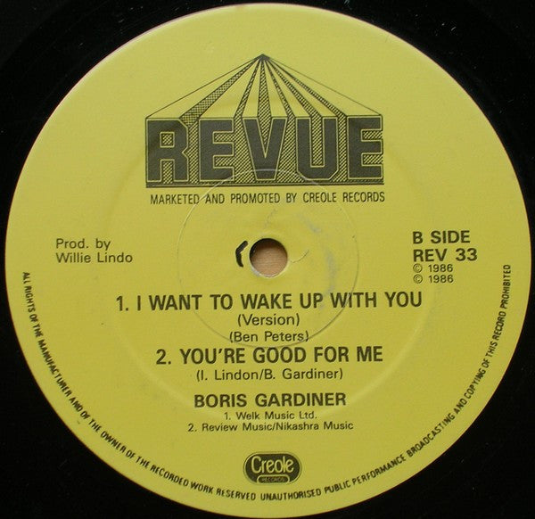 Boris Gardiner : I Want To Wake Up With You (12", Single)