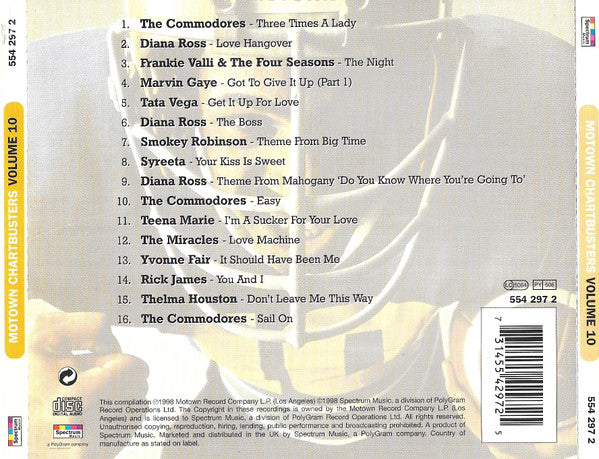 Various : Motown Chartbusters Volume 10 (CD, Album, Comp, RE)