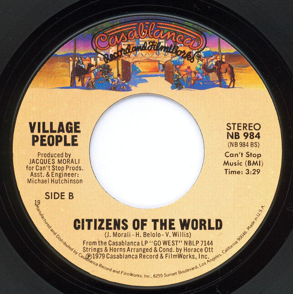 Village People : Go West (7", Single, 19 )