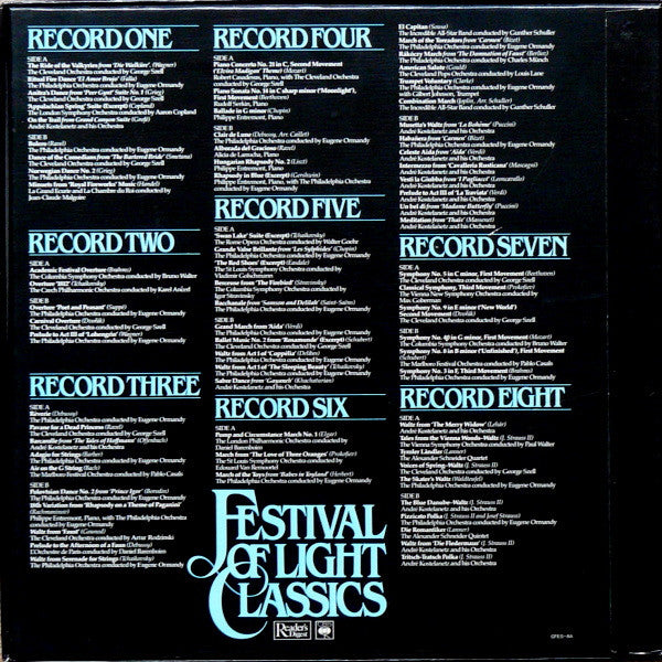 Various : Festival Of Light Classics (8xLP, Comp + Box)