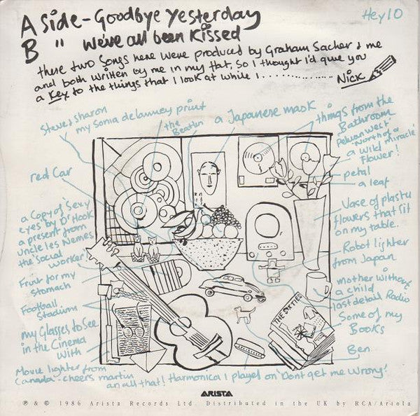 Nick Heyward : Goodbye Yesterday (7")