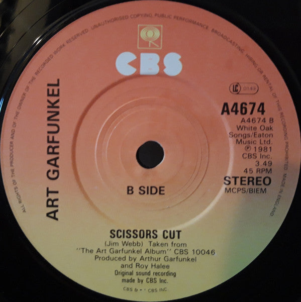 Art Garfunkel : Sometimes When I'm Dreaming (7", Single)