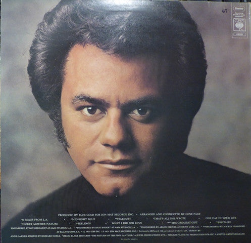 Johnny Mathis : Feelings (LP, Album)