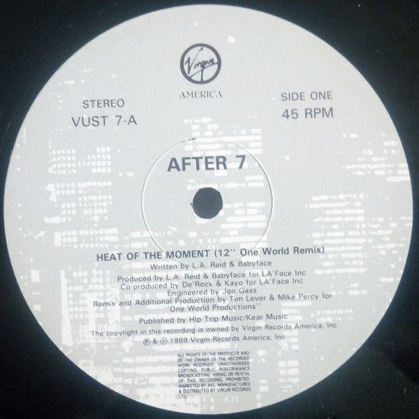 After 7 : Heat Of The Moment (12")
