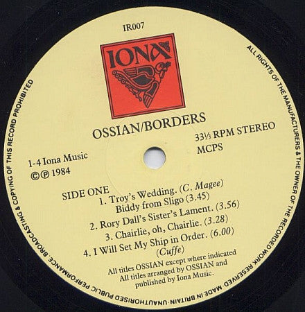 Ossian (2) : Borders (LP)