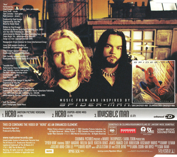 Chad Kroeger Featuring Josey Scott : Hero (CD, Single, Enh)