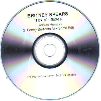 Britney Spears : Toxic (Mixes) (CDr, Single, Promo)