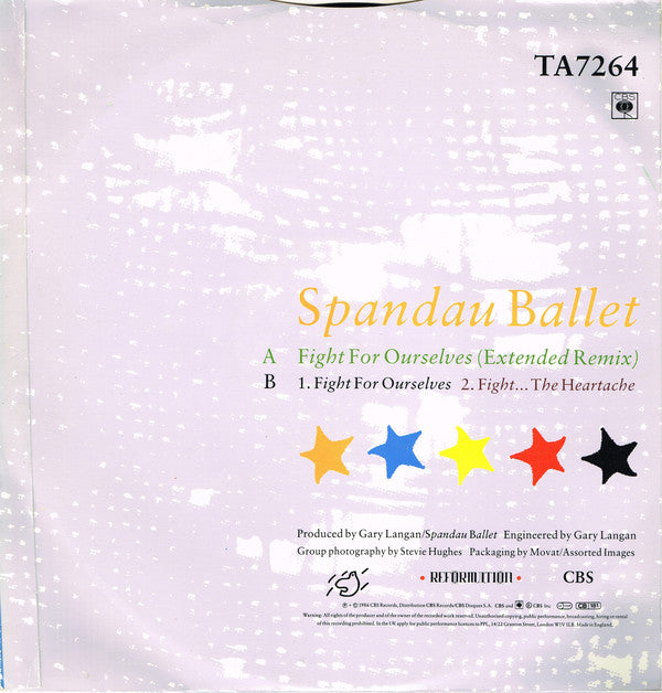 Spandau Ballet : Fight For Ourselves (Extended Remix) (12", Single)