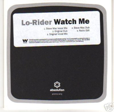 Lo-Rider : Watch Me (CDr, Promo, Car)