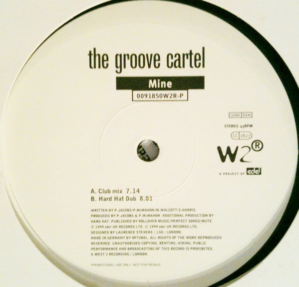 The Groove Cartel (3) : Mine (12", Promo)