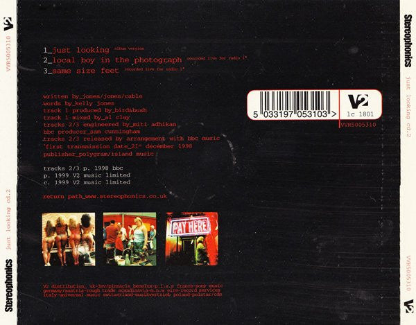 Stereophonics : Just Looking (CD, Single, CD2)