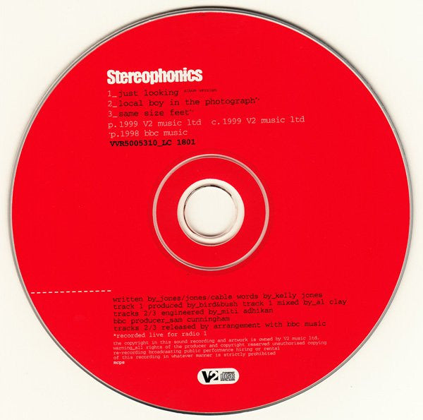 Stereophonics : Just Looking (CD, Single, CD2)