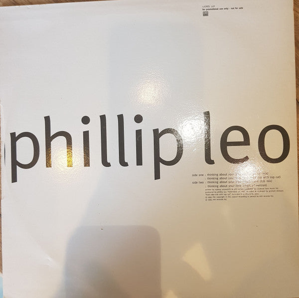 Phillip Leo : Thinking About Your Love (12", Promo)