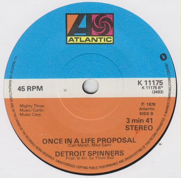 Spinners : If You Wanna Do A Dance (7", Single)