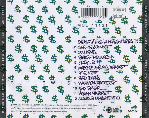 CJ Lewis : Dollars (CD, Album)