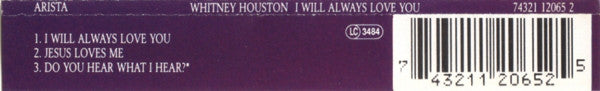 Whitney Houston : I Will Always Love You (CD, Single)