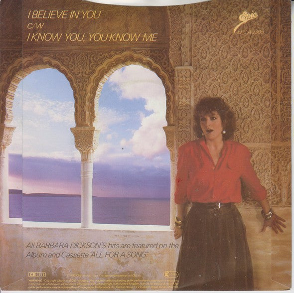 Barbara Dickson : I Believe In You (7", Single)