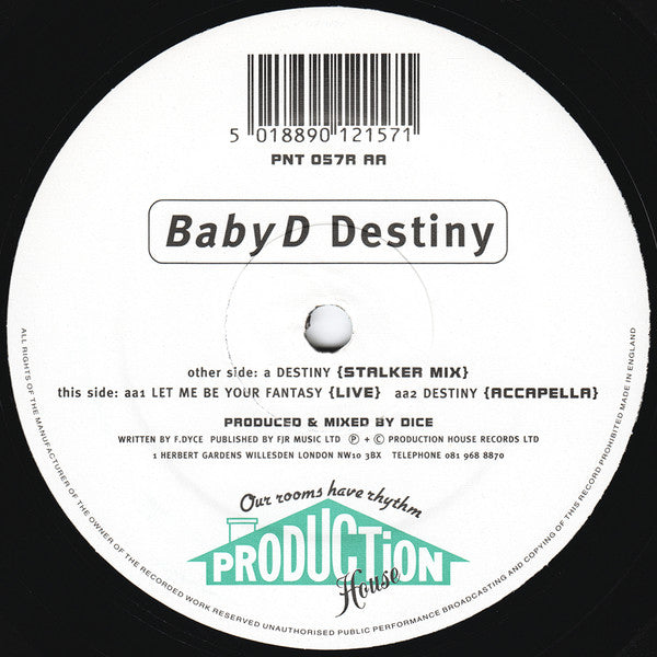 Baby D : Destiny (12")