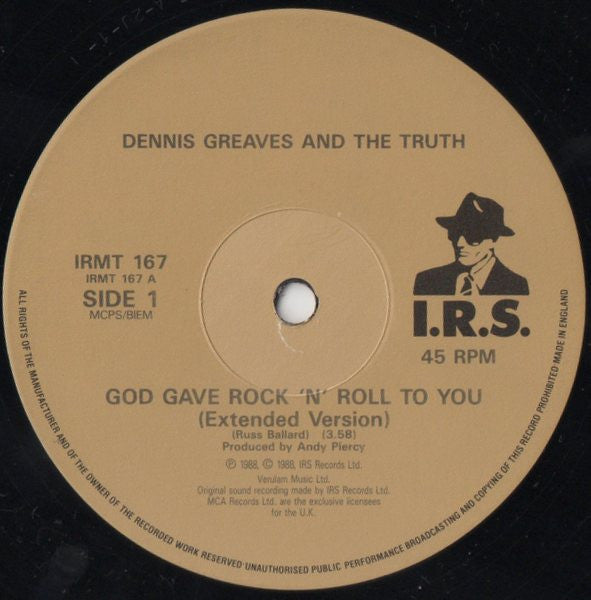 The Truth (6) : God Gave Rock 'n' Roll To You (12", Single)