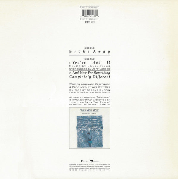 Wet Wet Wet : Broke Away (12", Single)