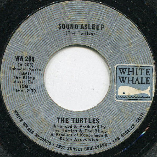 The Turtles : Sound Asleep (7", Single, Styrene, Pit)
