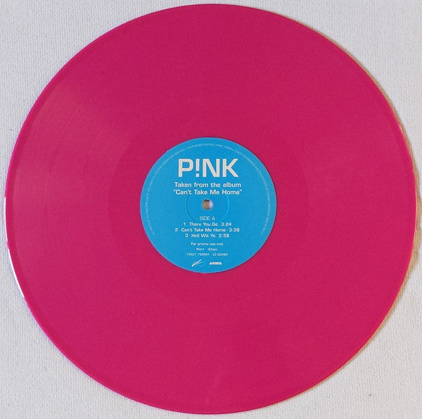 P!nk : Taken From The Album "Can't Take Me Home" (12", Promo, Smplr, Pin)