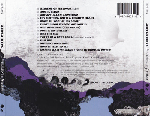 Alicia Keys : The Element Of Freedom (CD, Album)