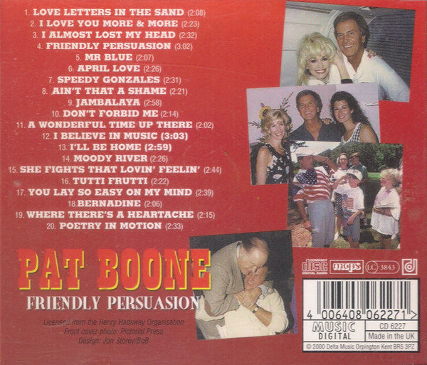 Pat Boone : Friendly Persuasion (CD, Comp)