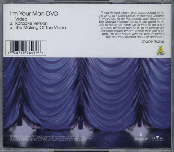Shane Richie : I'm Your Man (DVD-V, Single)