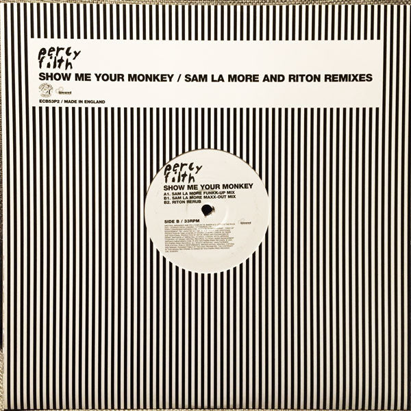Percy Filth : Show Me Your Monkey (Sam La More And Riton Remixes) (12", Promo)