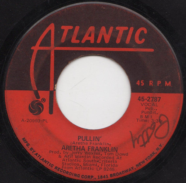 Aretha Franklin : You're All I Need To Get By / Pullin' (7", PL )