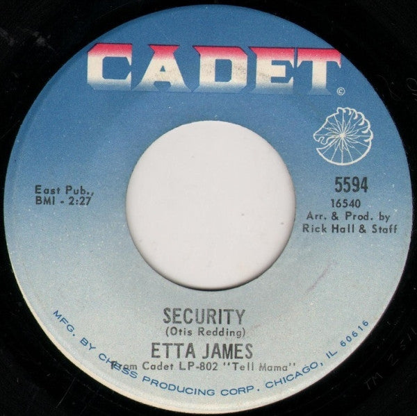 Etta James : Security / I'm Gonna Take What He's Got (7", Single)
