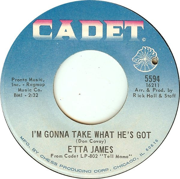 Etta James : Security / I'm Gonna Take What He's Got (7", Single)
