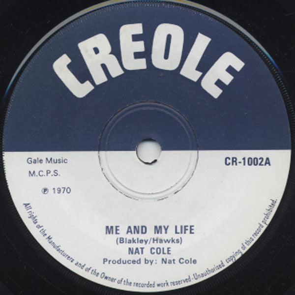 Nat Cole : Me And My Life / Me And My Life (Instrumental) (7")