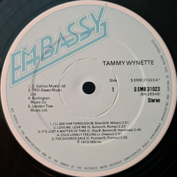 Tammy Wynette : Superb Country Sounds (LP, Album, RE)