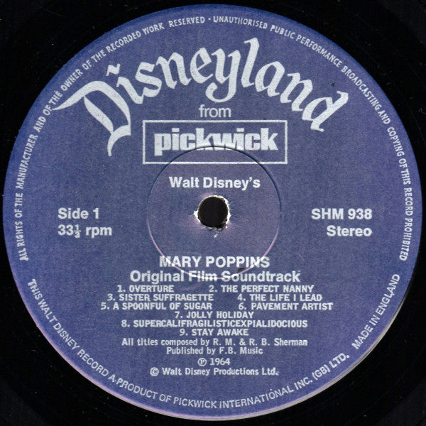 Various : Mary Poppins - Songs From The Film (LP, Album)