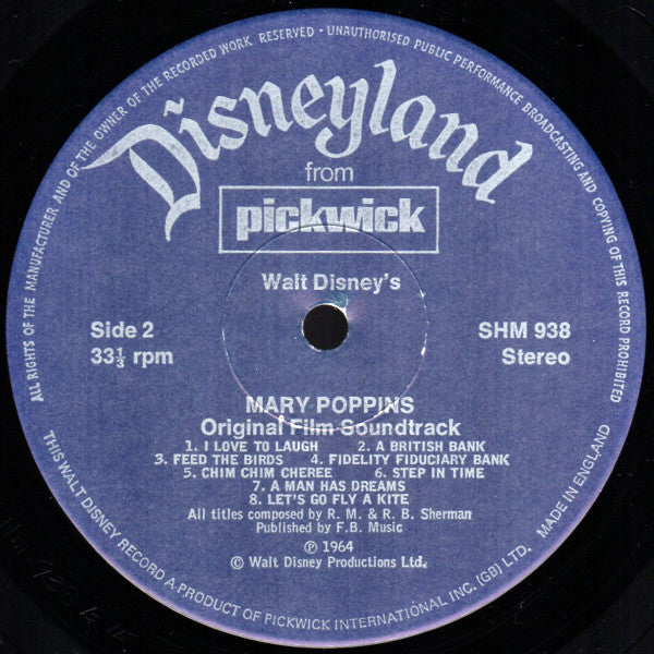 Various : Mary Poppins - Songs From The Film (LP, Album)