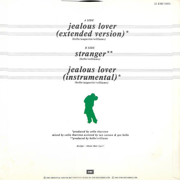 Light Of The World : Jealous Lover (Extended Version) (12")