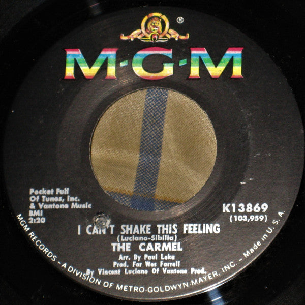 The Carmel : I Can't Shake This Feeling / Let My Child Be Free (7")