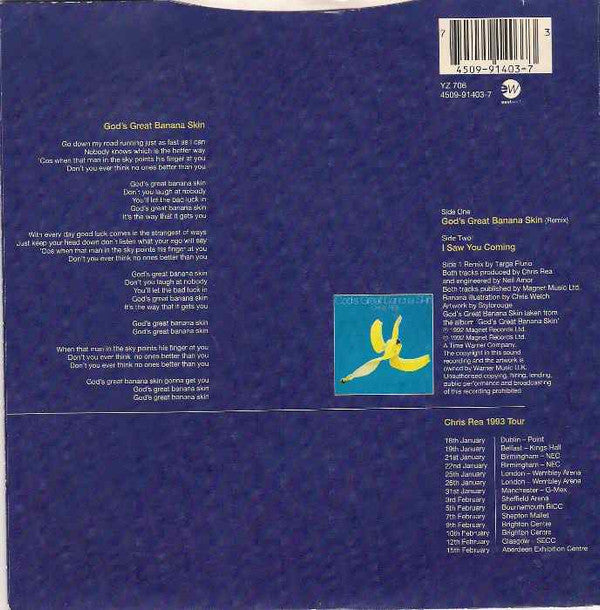 Chris Rea : God's Great Banana Skin (7", Single)