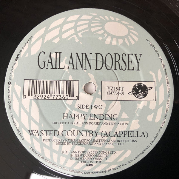 Gail Ann Dorsey : Wasted Country (12", Single)