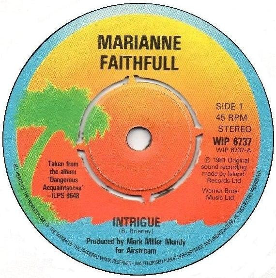 Marianne Faithfull : Intrigue (7", Single)