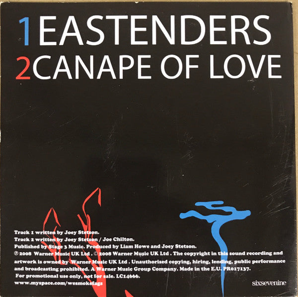 We Smoke Fags : Eastenders (CD, Single, Promo)