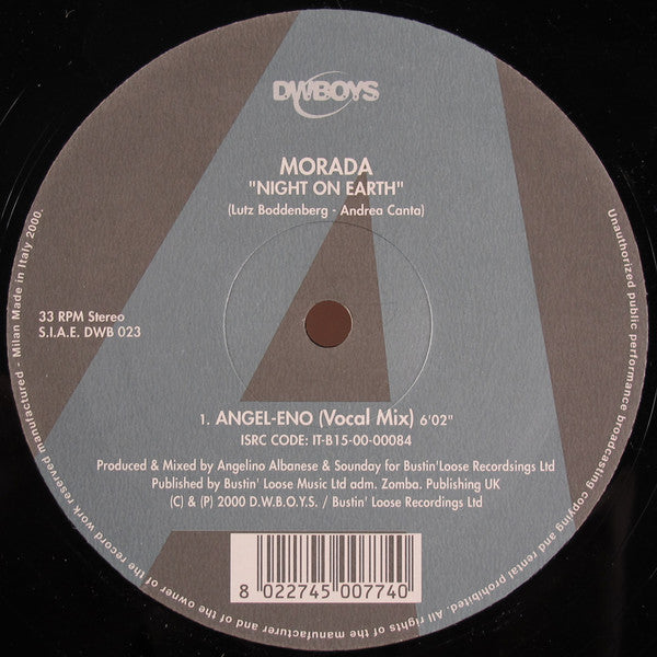 Morada : Night On Earth (12")