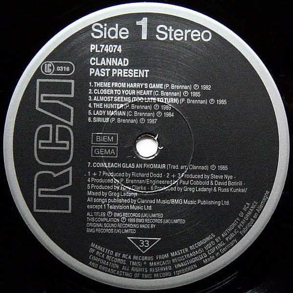 Clannad : Pastpresent (LP, Comp, Mat)