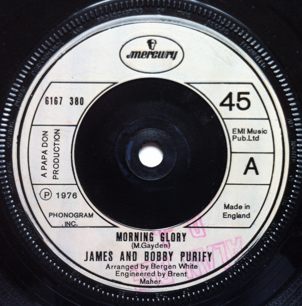 James & Bobby Purify : Morning Glory  (7", Single)