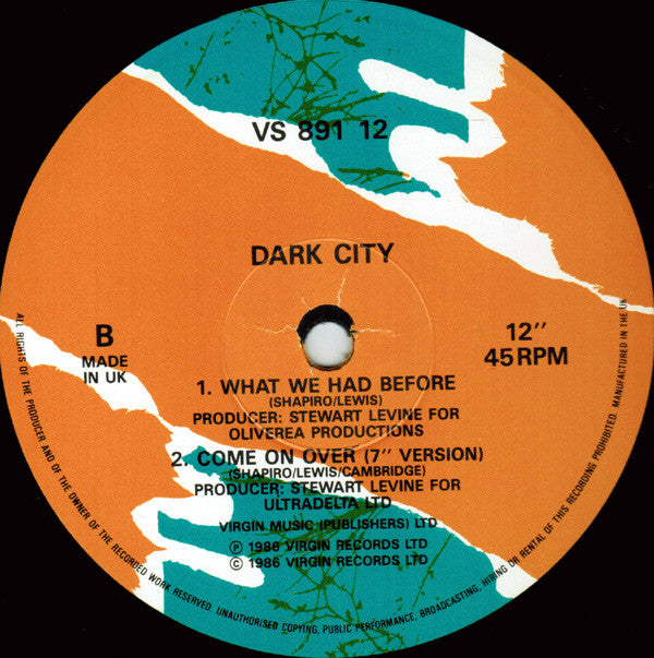 Dark City (2) : Come On Over (12", Maxi)