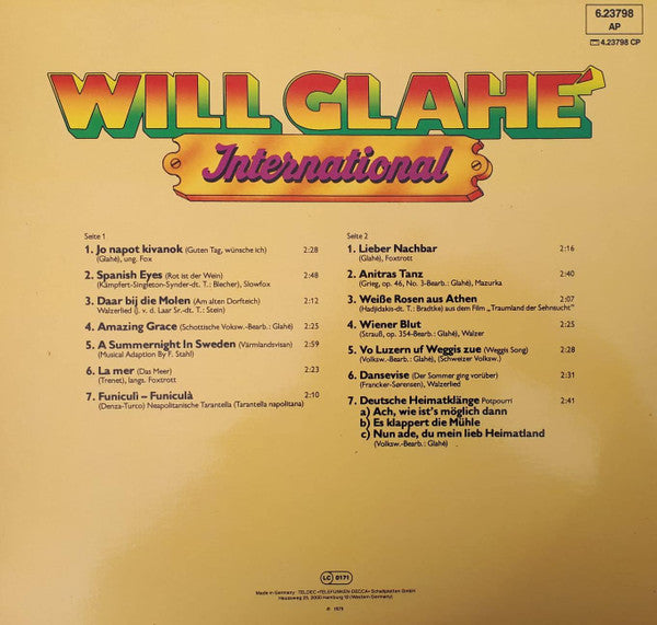 Will Glahé : International (LP)