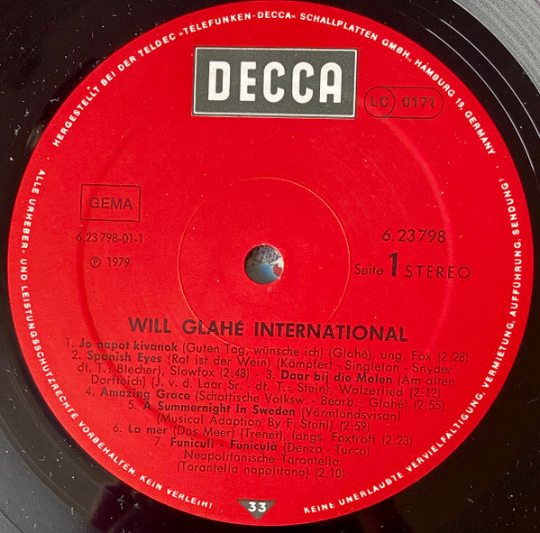 Will Glahé : International (LP)